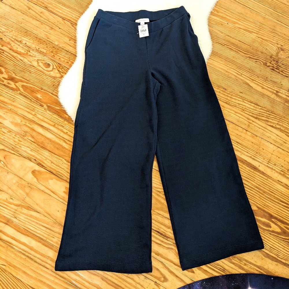 Pure J. Jill Wide Leg Pants in Navy Blue Small - Like New - Picture 3 of 8